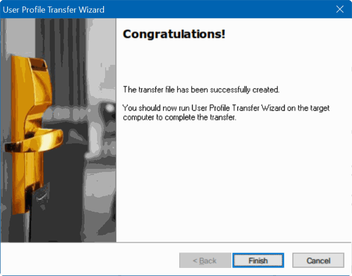 transferir perfiles de usuario en Windows 10 step6