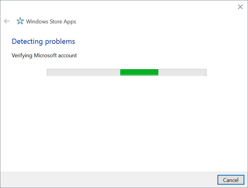 solucionador de problemas con las aplicaciones de Store Windows 10