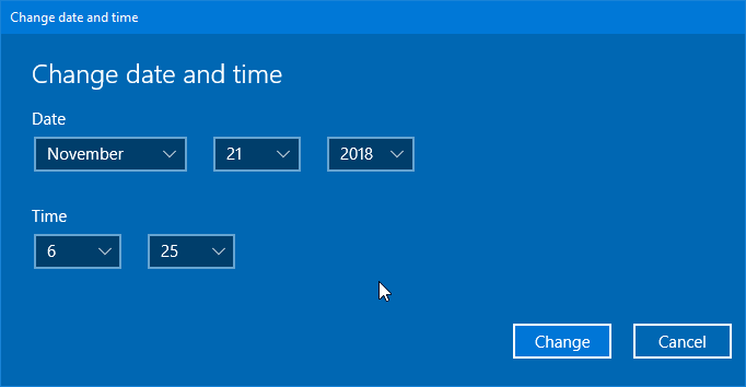 fecha y hora incorrectas en Windows 10 pic4