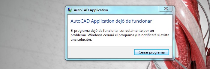 autocad no responde como solucionarlo